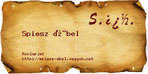 Spiesz Ábel névjegykártya